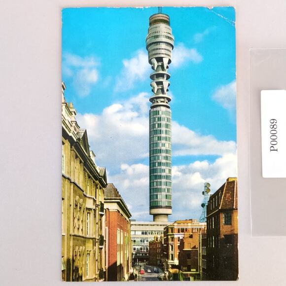 Vintage 1967 John Hinde Postcard Post Office Tower London England UK - Picture 1 of 2